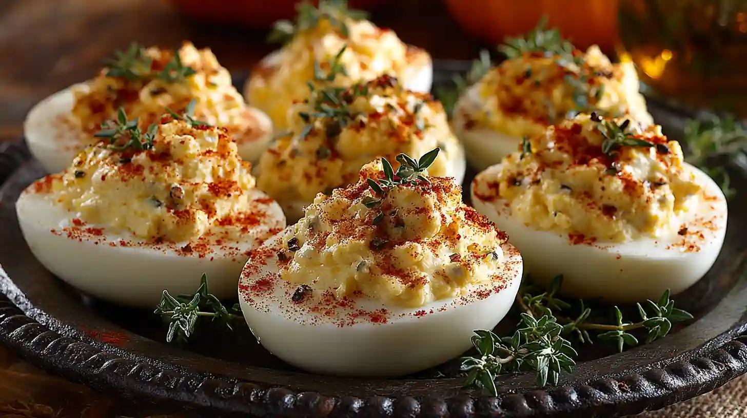 Thanksgiving Deviled Eggs (Easy Appetizer Recipe)