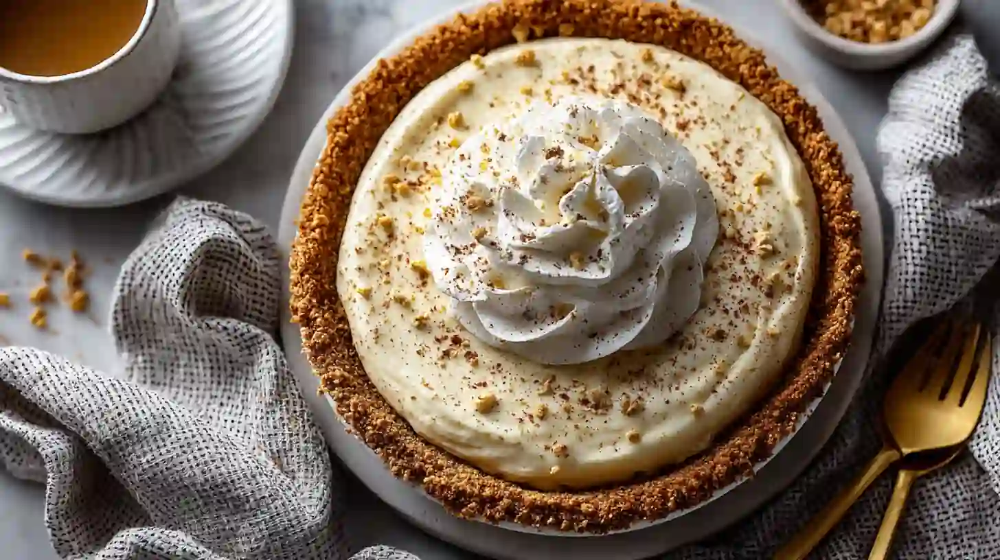 No Bake Eggnog Pie (Easy Holiday Dessert)