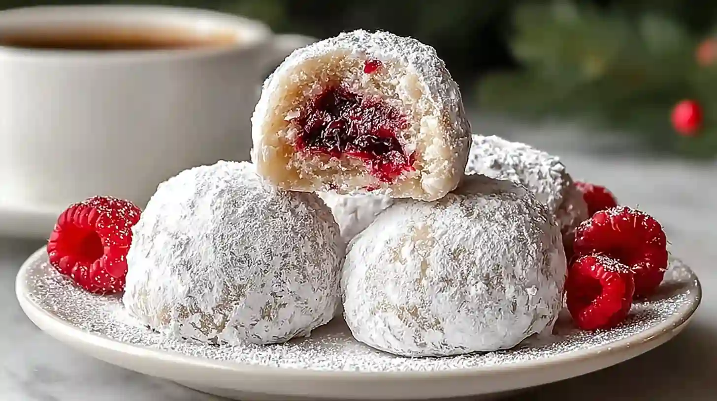 Raspberry Almond Snowball Cookies: A Festive Treat You’ll Love