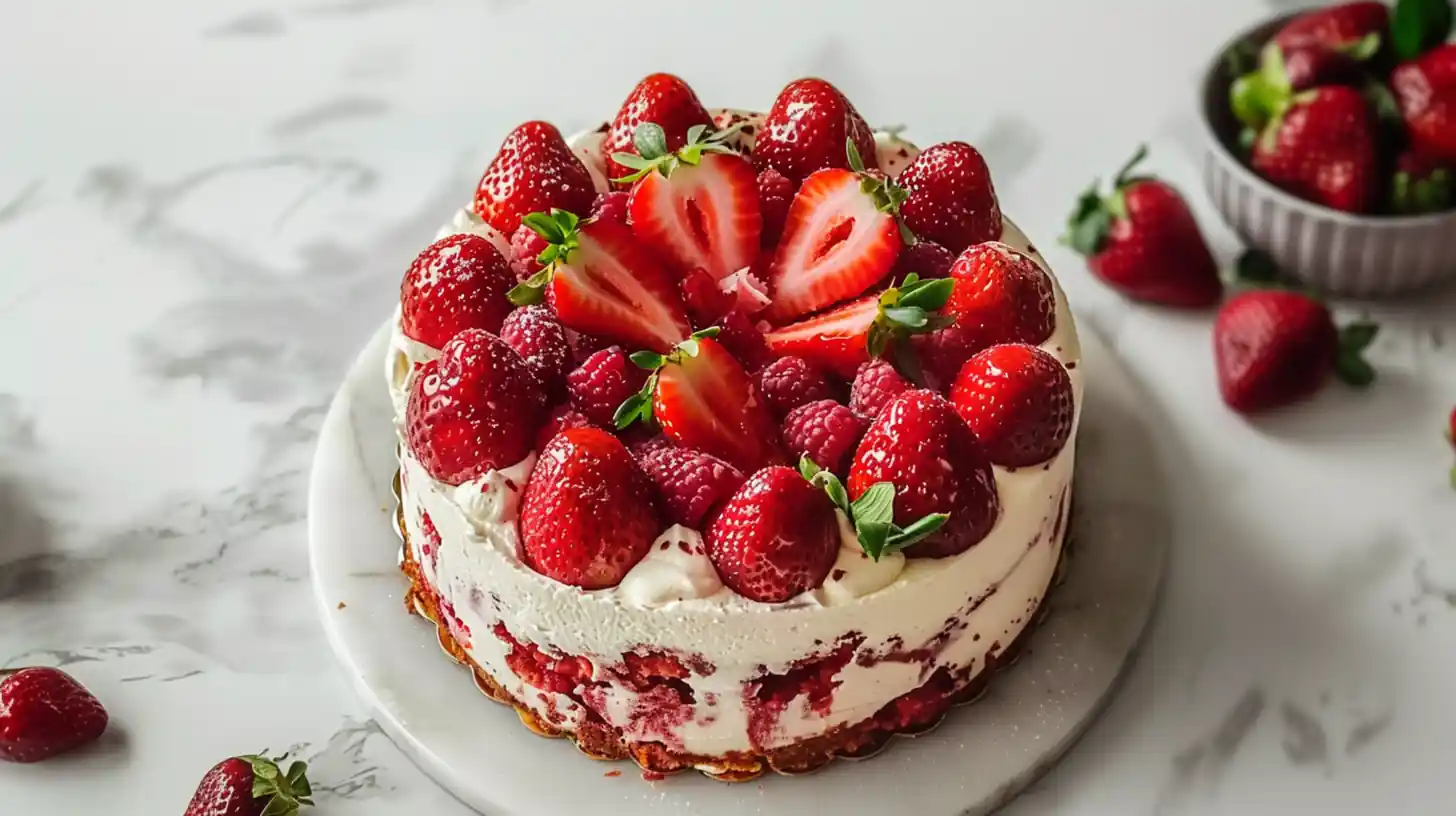 Strawberry Earthquake Cake That Steals the Show