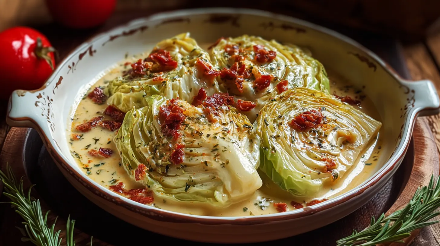 Marry Me Melting Cabbage with Creamy Tuscan Sauce